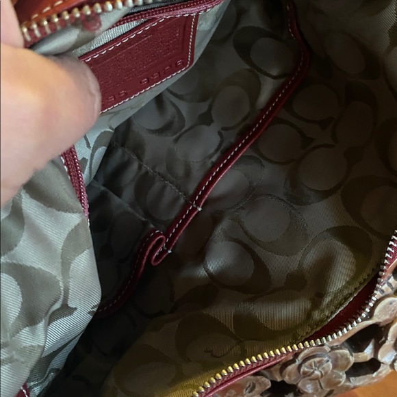 ❤️COACH Legacy Slim Duffle Vintage ‘03 - Red #9326 Adjustable Crossbody/shoulder - Picture 10 of 14